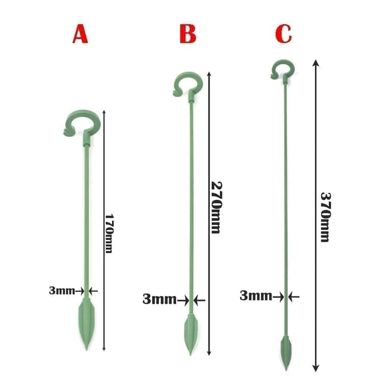 10-Pack 12-Inch Plant Support Stakes for Potted Plants, Compatible with All Brands