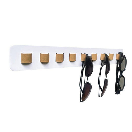 Eyeglass Holder Stand Organizer Wall Mounted for Sunglasses and Eyeglasses, Black