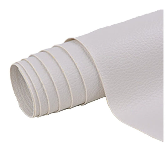 50 Self-Adhesive Repair Patches for Leather Furniture, White, 10x10cm