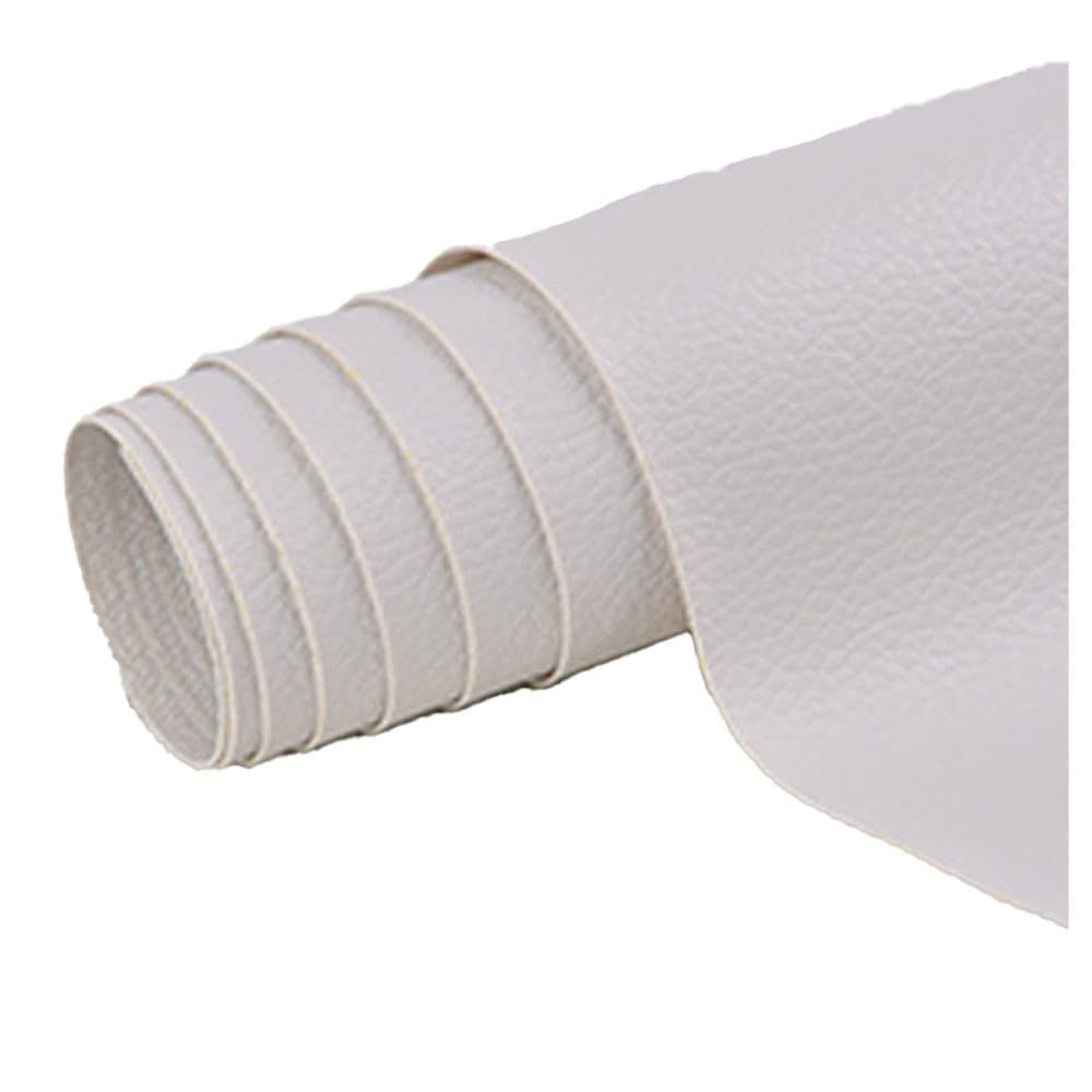 30 cm x 137 cm Self-adhesive Repair Patch for Artificial Leather, White, Compatible with Dekor