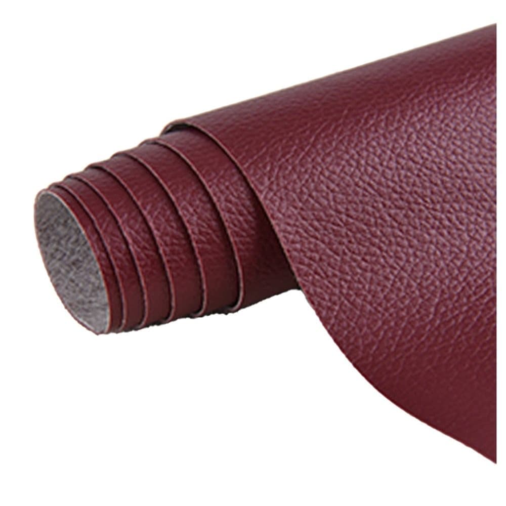 Self-adhesive Repair Patch for Artificial Leather, 30 cm x 137 cm, Red, Compatible with Fix Dekor