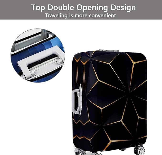 1 Pack Elastic Suitcase Cover Travel Luggage Protection Scratch Resistant Washable Trolley Case, M (22-24INCH)