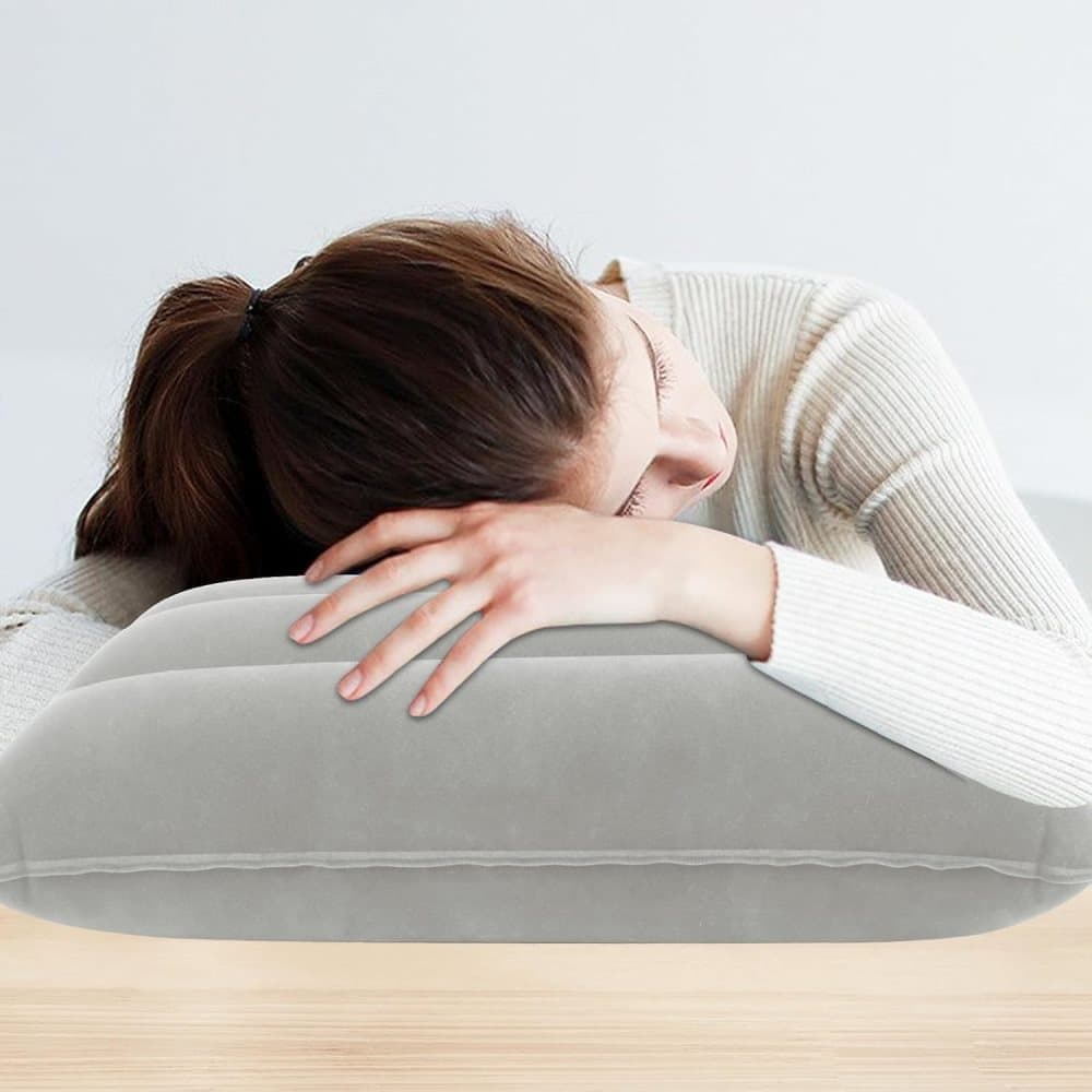 2-Pack Inflatable Travel Pillow, Compact Headrest Pillow for Camping and Travel, Portable, SZ3