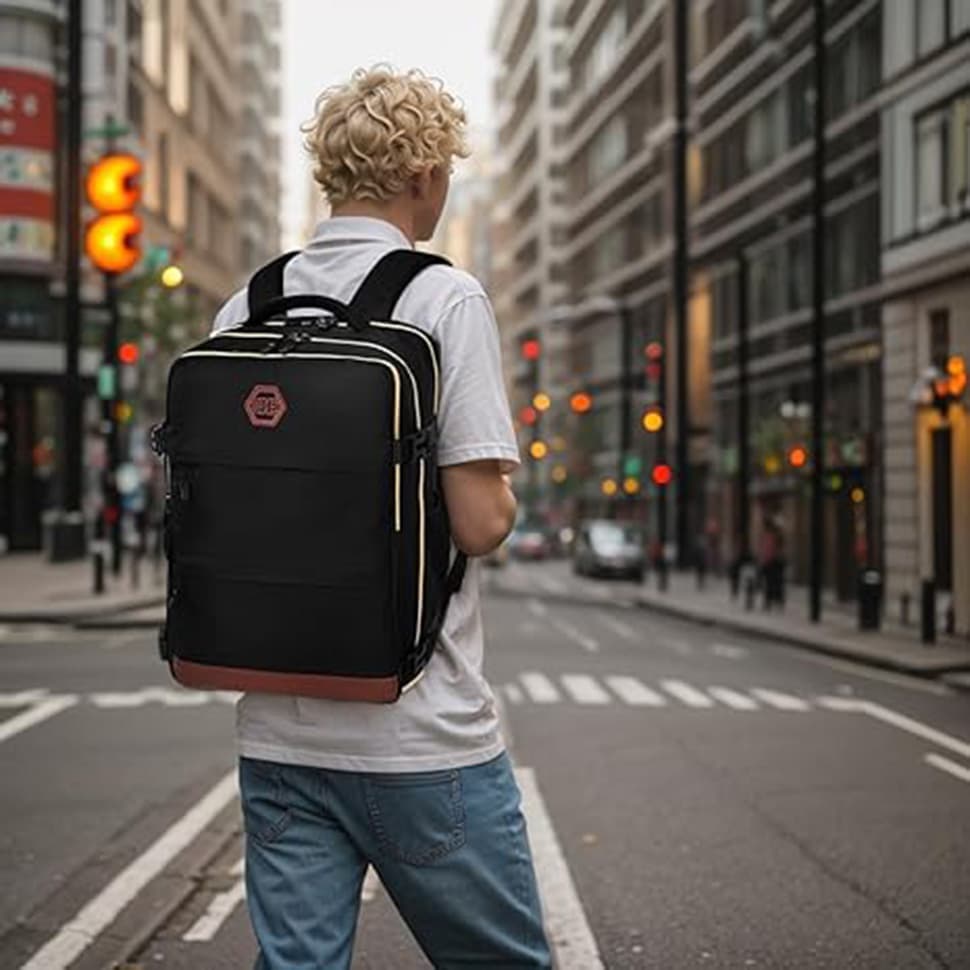 Multifunctional Backpack with Shoe Compartment for School Travel and Work, 28x19x42 cm, Green