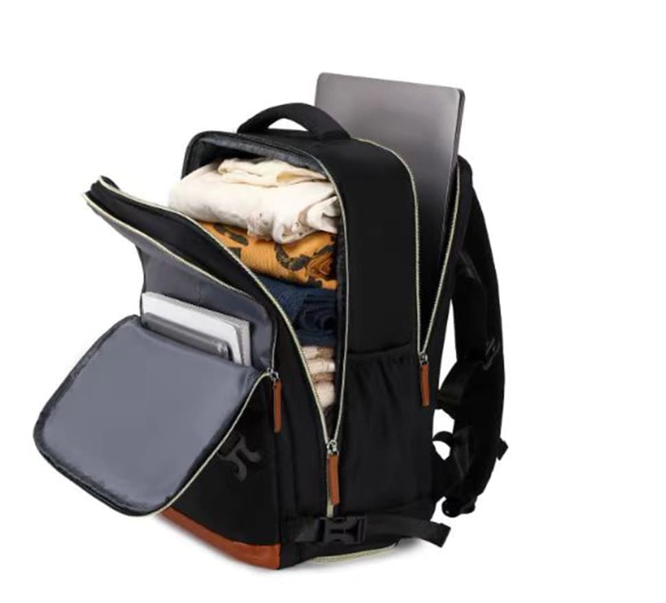 28L Multifunctional Backpack with Shoe Compartment for School Travel Work, 28x19x42cm, Blue