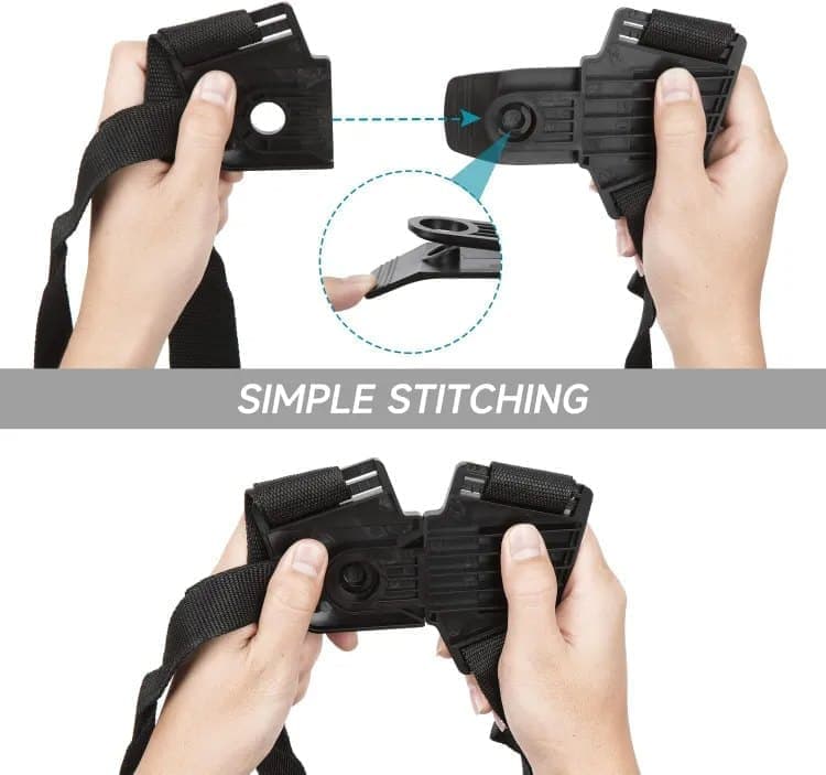 Adjustable Nylon Trimmer Strap, Compatible with Grass Trimmer and Leaf Blower, Dark Red