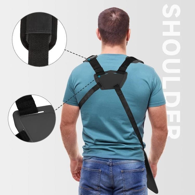 Adjustable Nylon Trimmer Strap, Compatible with Grass Trimmer and Leaf Blower, Black