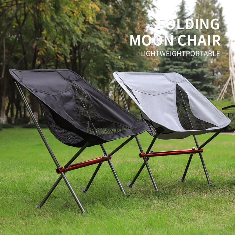 Lightweight Folding Camping Chair with Carry Bag, Padded Collapsible Sun Chair for Hiking, Portable and Comfortable, Beige