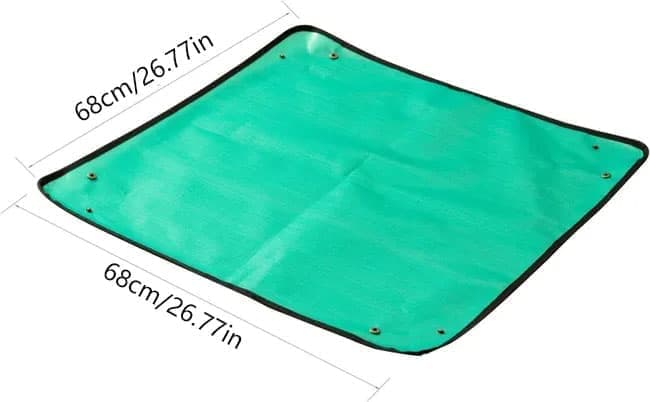2-Pack Foldable Waterproof Garden Planting Mats, 68x68cm, Portable for Transplanting Succulents Indoors