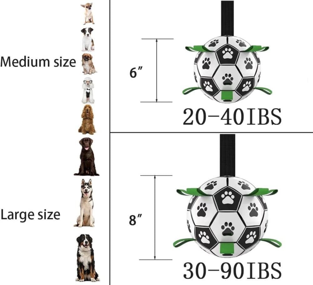 Durable Interactive Dog Ball with Air Needle, 15cm