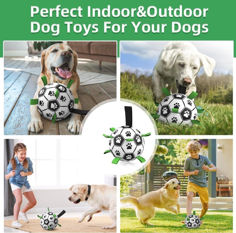 Durable Interactive Dog Ball with Air Needle, 15cm