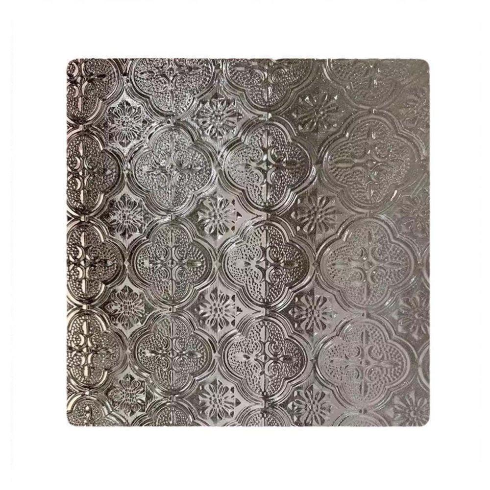 50cmx3m 3D Window Film Self-Adhesive Privacy UV Heat Protection Decorative Reusable for Bathroom Home and Office Glass