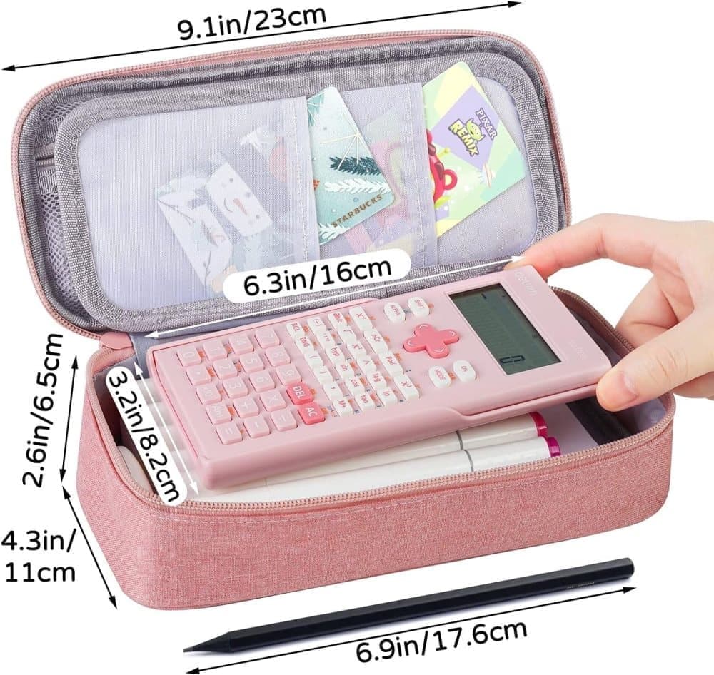 1 Pack Large Capacity Pencil Case, Multifunctional Lightweight Durable Organizer for Students and Office, Black
