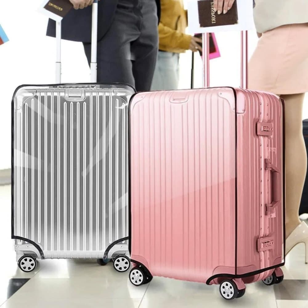Transparent Protective Case for Suitcase, Waterproof Dustproof Durable Extra Thick, Compatible with Cabin Bags and Suitcases, 22 inch