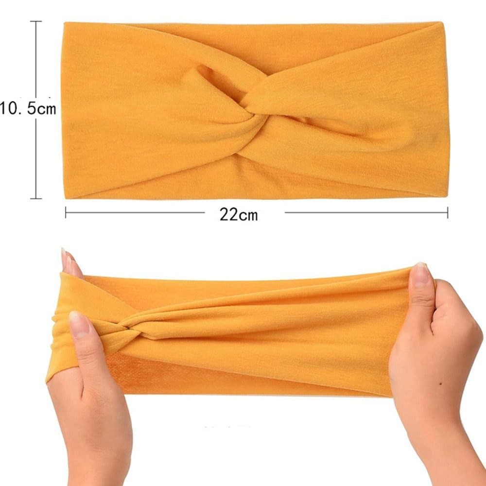 4 pcs Elastic Hair Band Headband for Yoga Training, Patterned