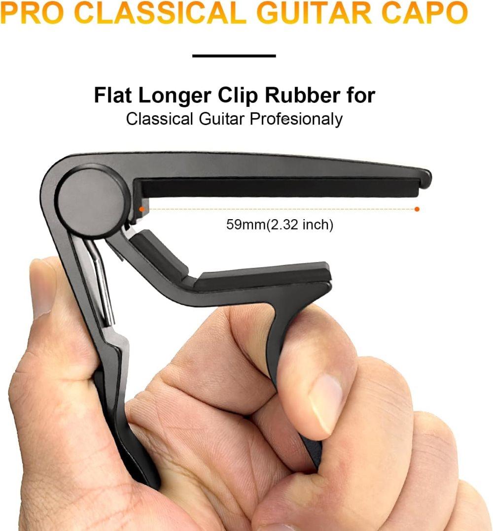 Guitar Capo Clamp, Compatible with Acoustic and Electric Guitars