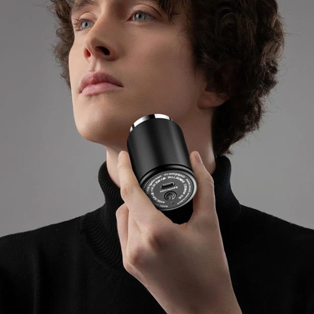 Electric Shaver Mini for Men, Travel & Everyday Use, Compatible with Braun, Gray