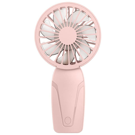 Portable Mini Hand Fan USB Rechargeable with 3 Speeds, Quiet Handheld Fan, Pink