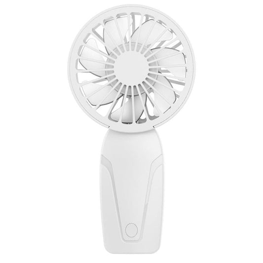 Portable Mini Hand Fan USB Rechargeable with 3 Speeds, Quiet Handheld Fan, White