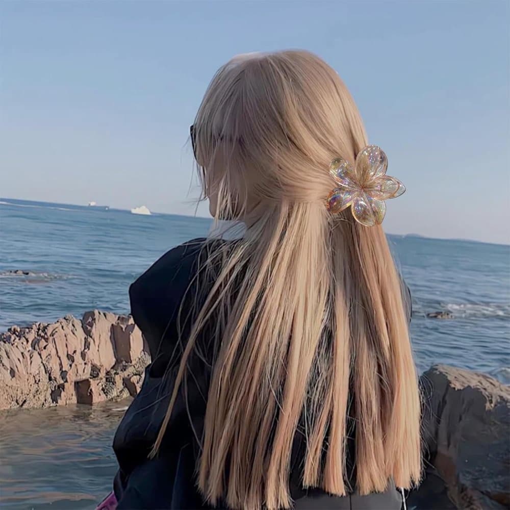 6-Pack Non-Slip Flower Hair Clips, with Flowers