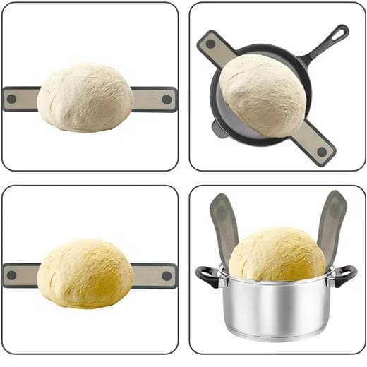 2-Pack Nonstick Silicone Baking Mat with Long Handles, Gray