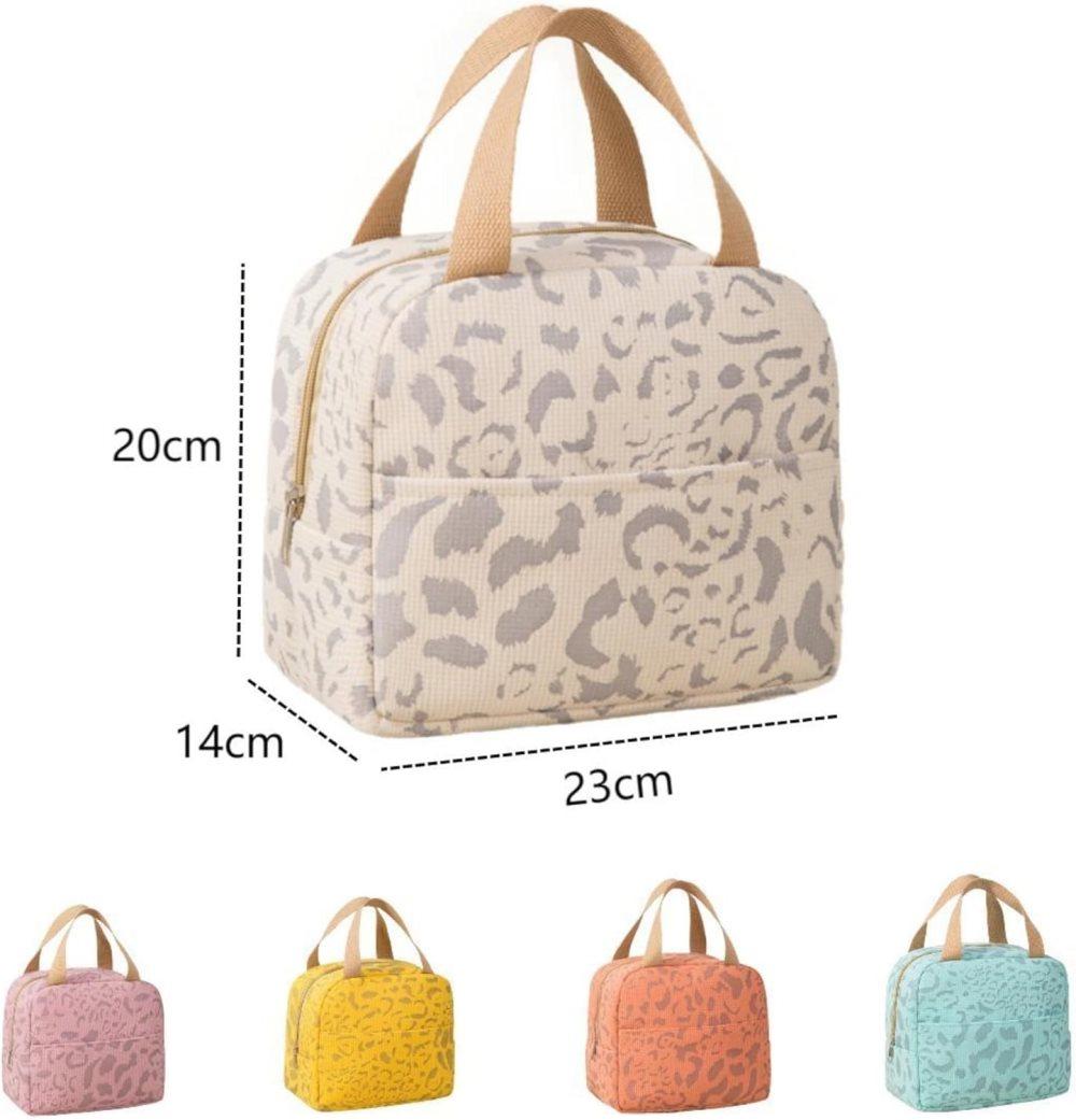 Insulated Lunch Bag Reusable Portable Small Cooler for Food, Office Gym Beach Travel, Yellow
