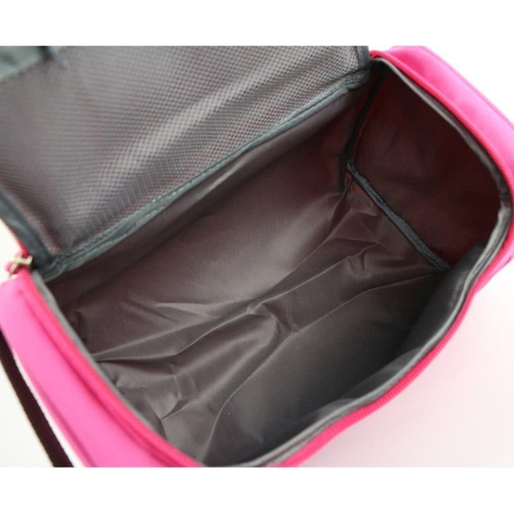 Waterproof makeup bag with 3 compartments and handle, hanging toiletry bag for men and women, dark blue
