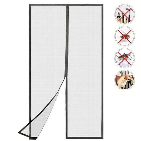 Magnetic insect screen door, automatic closing, durable scratch-resistant breathable quiet for insect protection, 90x210cm