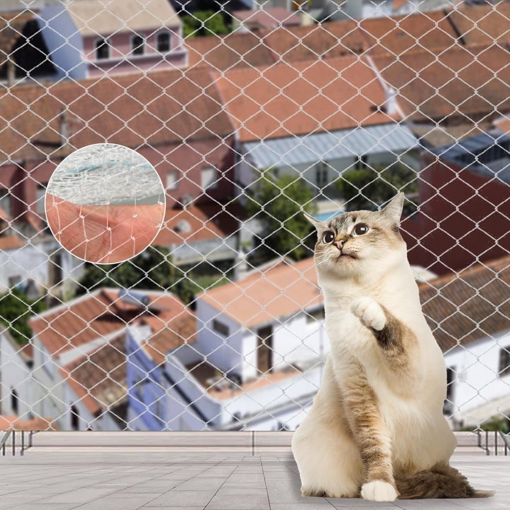 Cat protection net 1 pack, balcony and window safety net for cats, with Oral-B compatibility, 10X3M