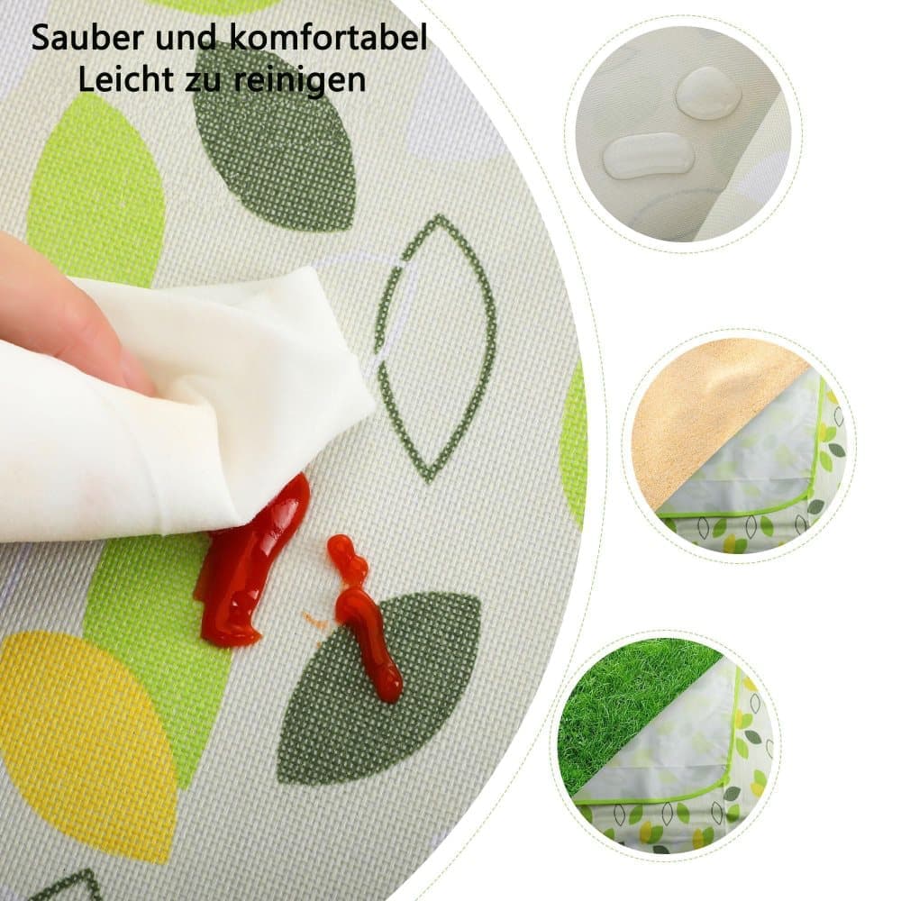 Waterproof Picnic Mat 150x200cm, Dark Green, Foldable with Carrying Handle, Durable for Camping Beach Park and Outdoor Activities