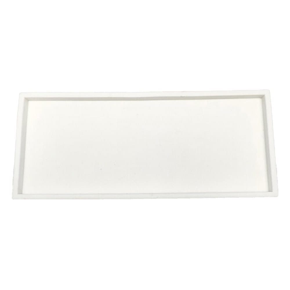 White silicone storage tray for makeup and small items, 30 cm x 12.5 cm