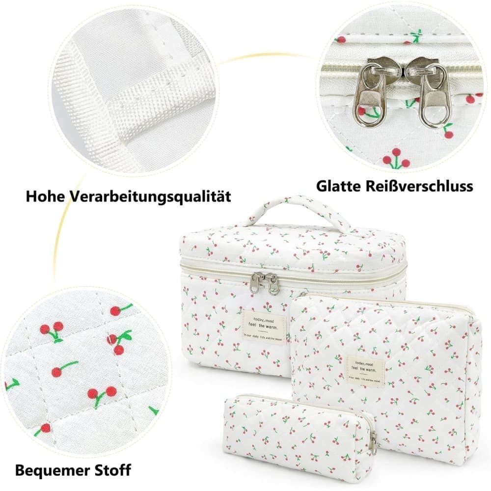 3-Pack Large Toiletry Bag, Size B