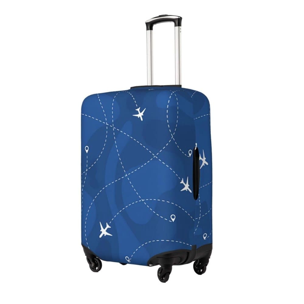Reinforced Elastic Suitcase Cover Dustproof Durable Double-Sided Printing, 18-32 Inch