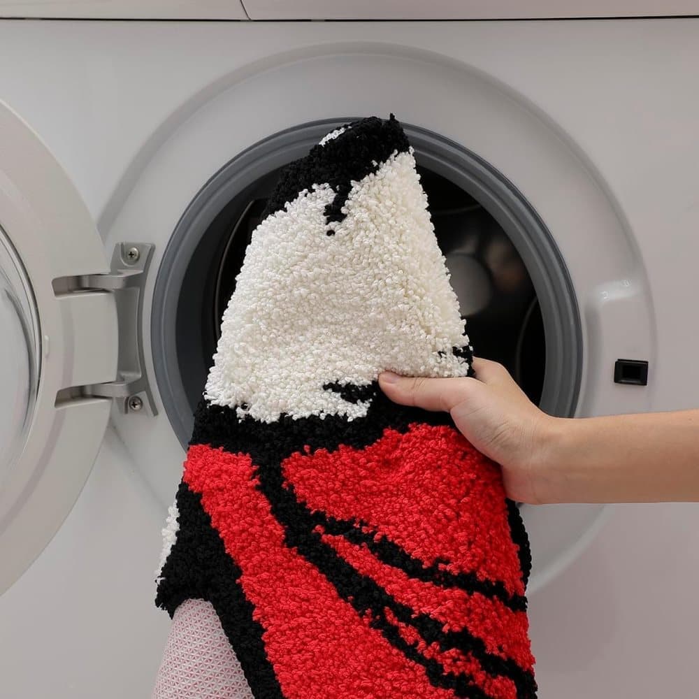 Christmas Santa Claus Bath Mat, Soft Non-Slip Absorbent, Machine Washable, for Living Room and Bathroom