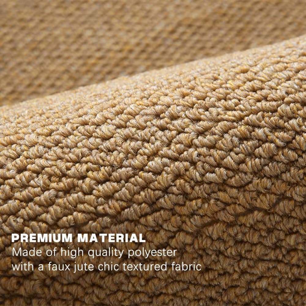 Brown Jute Doormat for Indoor and Outdoor Use Non-Slip Dust-Resistant Quick-Absorbing, 60x90cm
