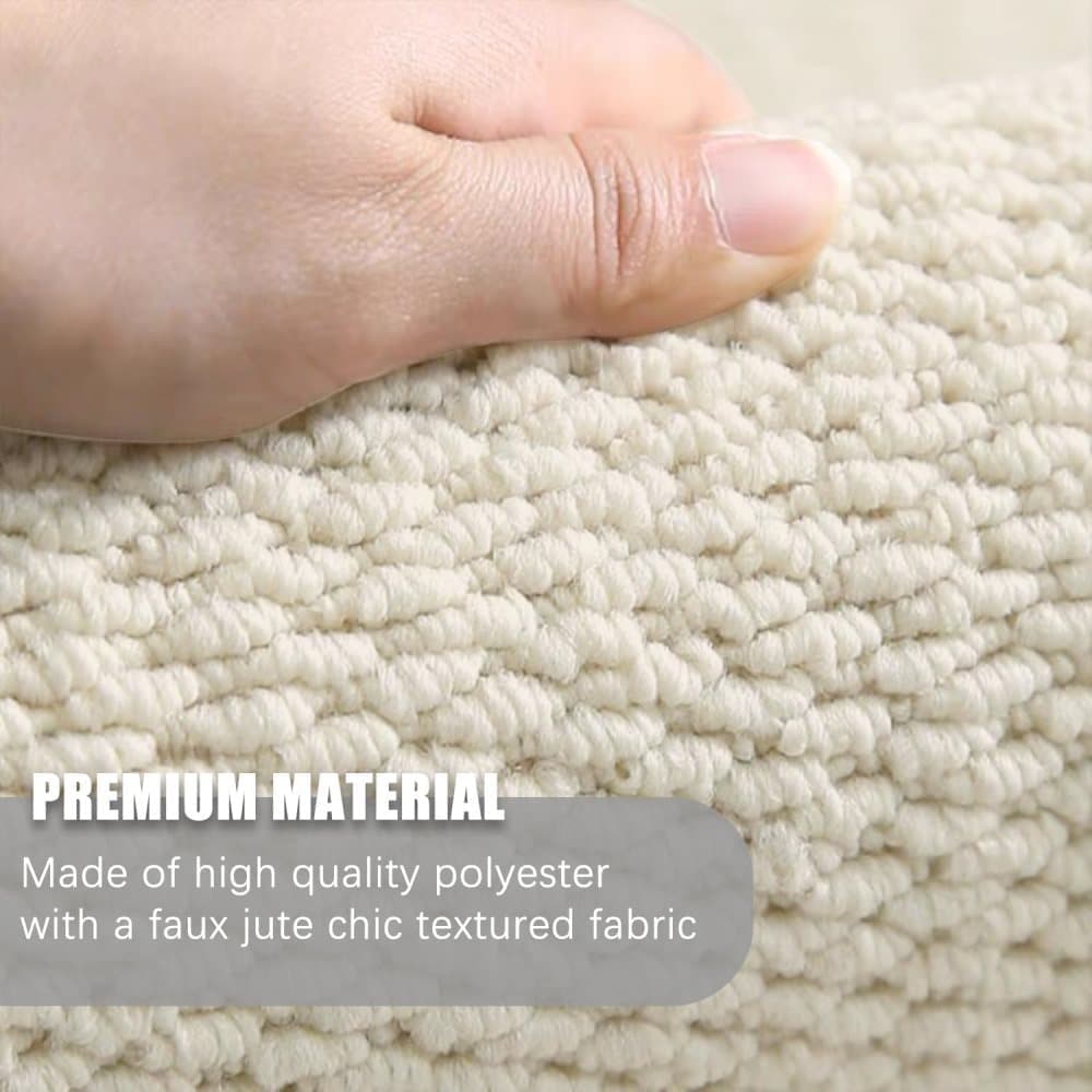 Non-Slip Jute Doormat for Indoor and Outdoor Use Dust-Resistant Quick-Absorbing Welcome Mat, 60x90cm