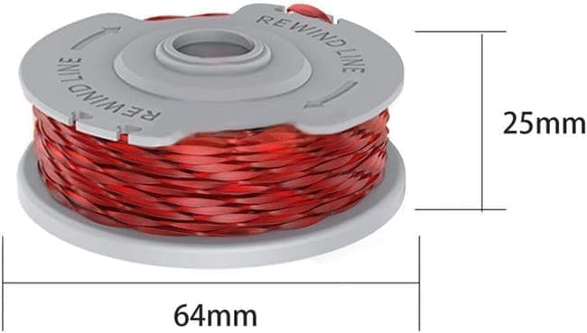 4 pcs Flymo Grass Trimmer Replacement Spool, 1.5mm Nylon Double Line with Auto Feed