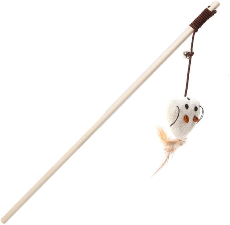 4 pcs Interactive Cat Toy with Bell and Teaser, for Playful Cats
