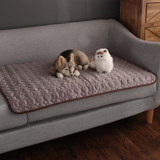 Cooling Mat for Dogs and Cats, 70×55cm, Light Brown, Breathable, Multiple Colors Available