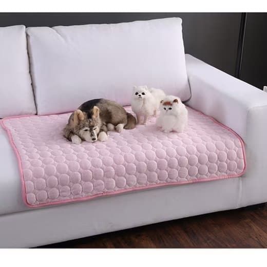 Cooling Mat for Dogs and Cats, 50x40cm, Pink, Breathable, Multiple Colors Available