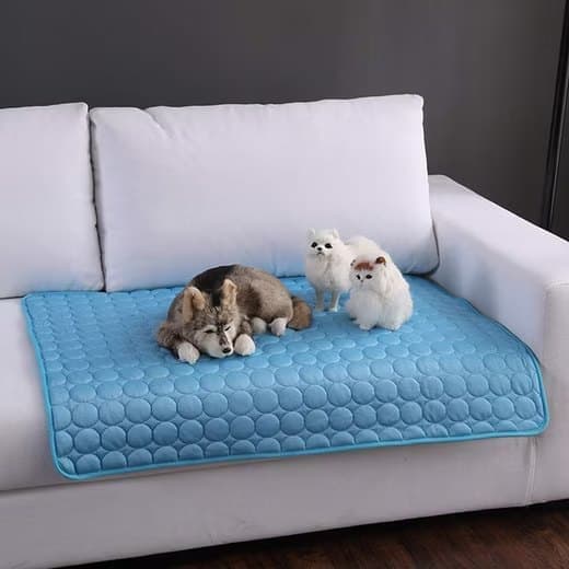 50×40cm Cooling Mat for Dogs and Cats, Breathable, Multiple Colors Available, Blue
