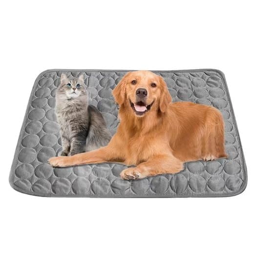 Cooling Mat for Dogs and Cats, 100×70cm, Dark Gray, Breathable, Compatible with All Breeds