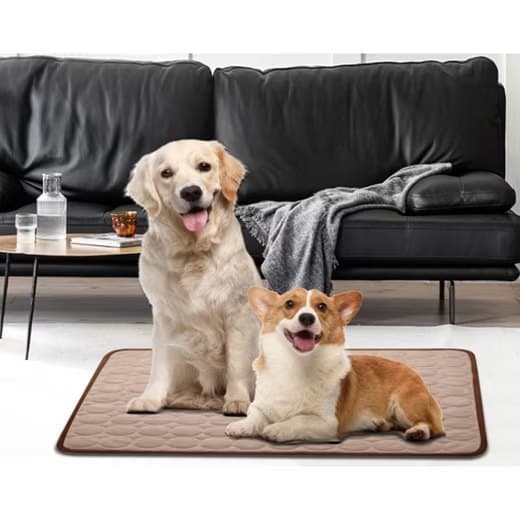Cooling Mat for Dogs and Cats, Light Brown, 100×70cm, Breathable, Multiple Colors, Compatible with All Breeds
