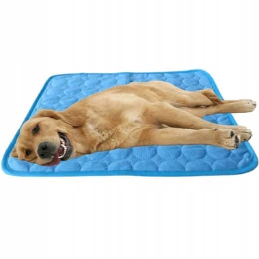 1 Cooling Mat for Dogs and Cats, Breathable Pet Cooling Pad in Blue, 62×50cm