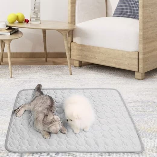 Cooling Mat for Dogs and Cats, 62×50cm, Breathable Pet Pad in Gray, Multiple Colors