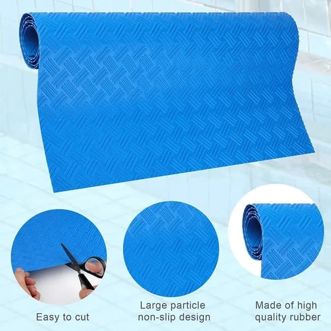 Non-Slip Pool Ladder Mat for Above-Ground Pools, Anti-Slip Protection, 60 x 23 cm