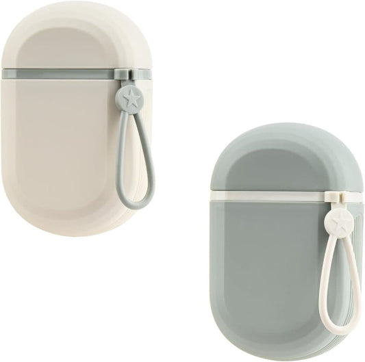 2-Pack Portable Soap Dish with Drainage Grid and Handle, Waterproof Travel Soap Storage for Outdoor Activities