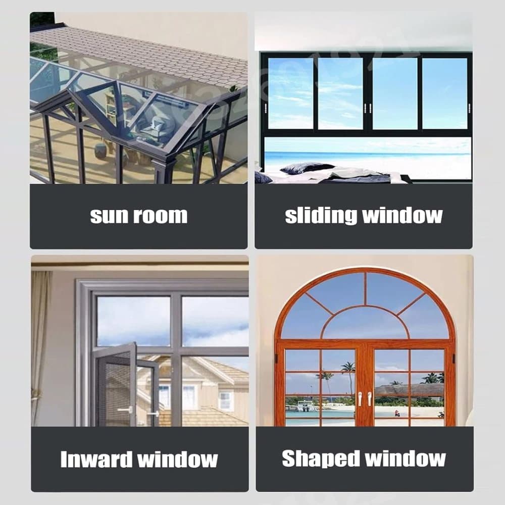 50x100cm Aluminum Foil Sun Protection Film, Self-Adhesive Thermal Insulation UV Privacy Film for Windows, Balcony, Conservatories, Black
