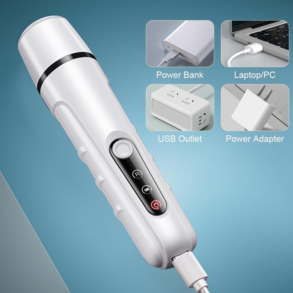 2-in-1 Electric Nail Clippers for Dogs and Cats, Pet Nail Trimmer with LED Light and Low Noise, Compatible with All Breeds, SZ2