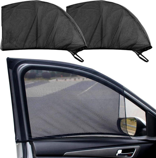 2-Pack Car Sunshade Mosquito Net, Compatible with Most Cars, Attached Over Door